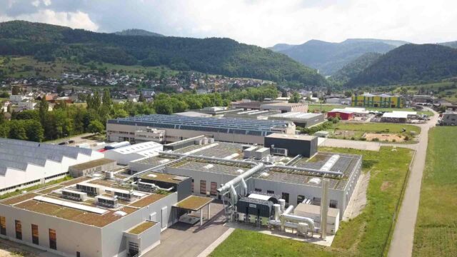 Aerial view of the Von Roll Site in Breitenbach