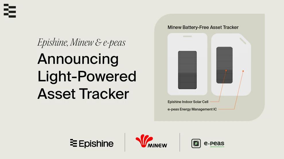 Light-powered asset tracker from Epishine, Minew and e-peas