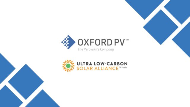 Oxford PV and Ultra Low-Carbon Solar Alliance logos