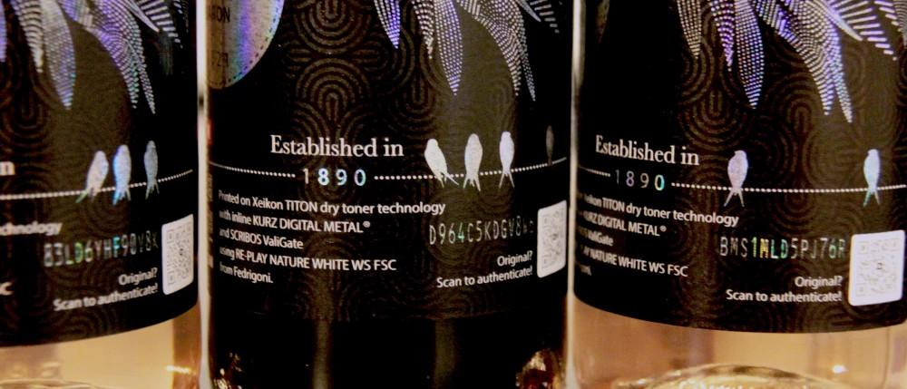 Digital printing and metallic embellishment combo enable unique interactive features in a new label application to stimulate consumer interaction.