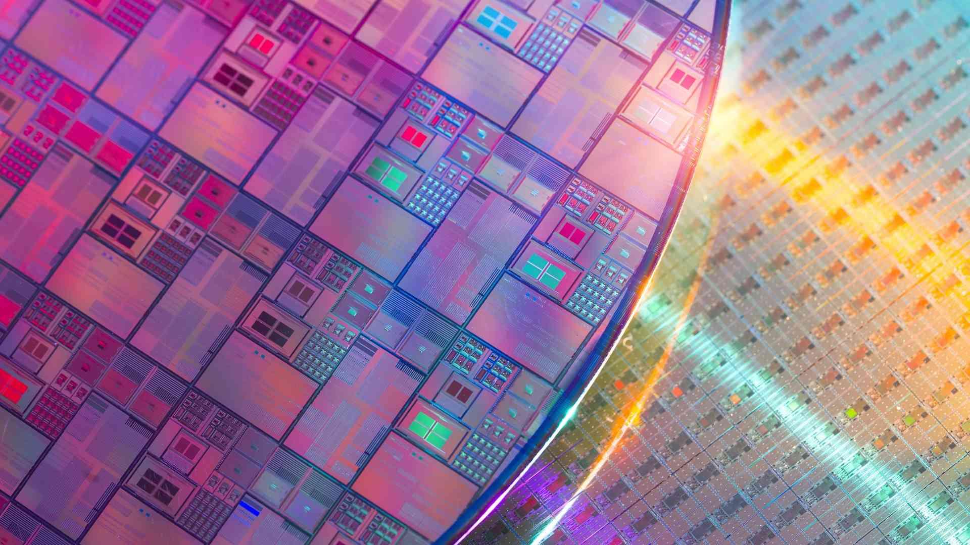 Semiconductors on a wafer