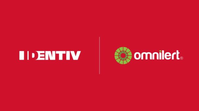 Company logos of Identiv and Omnilert