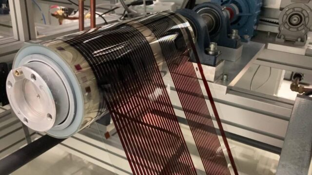 Flexible Perovskite solar cell roll-to-roll processing at VTTs pilot line