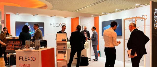 FLEXOO's booth at LOPEC 2024