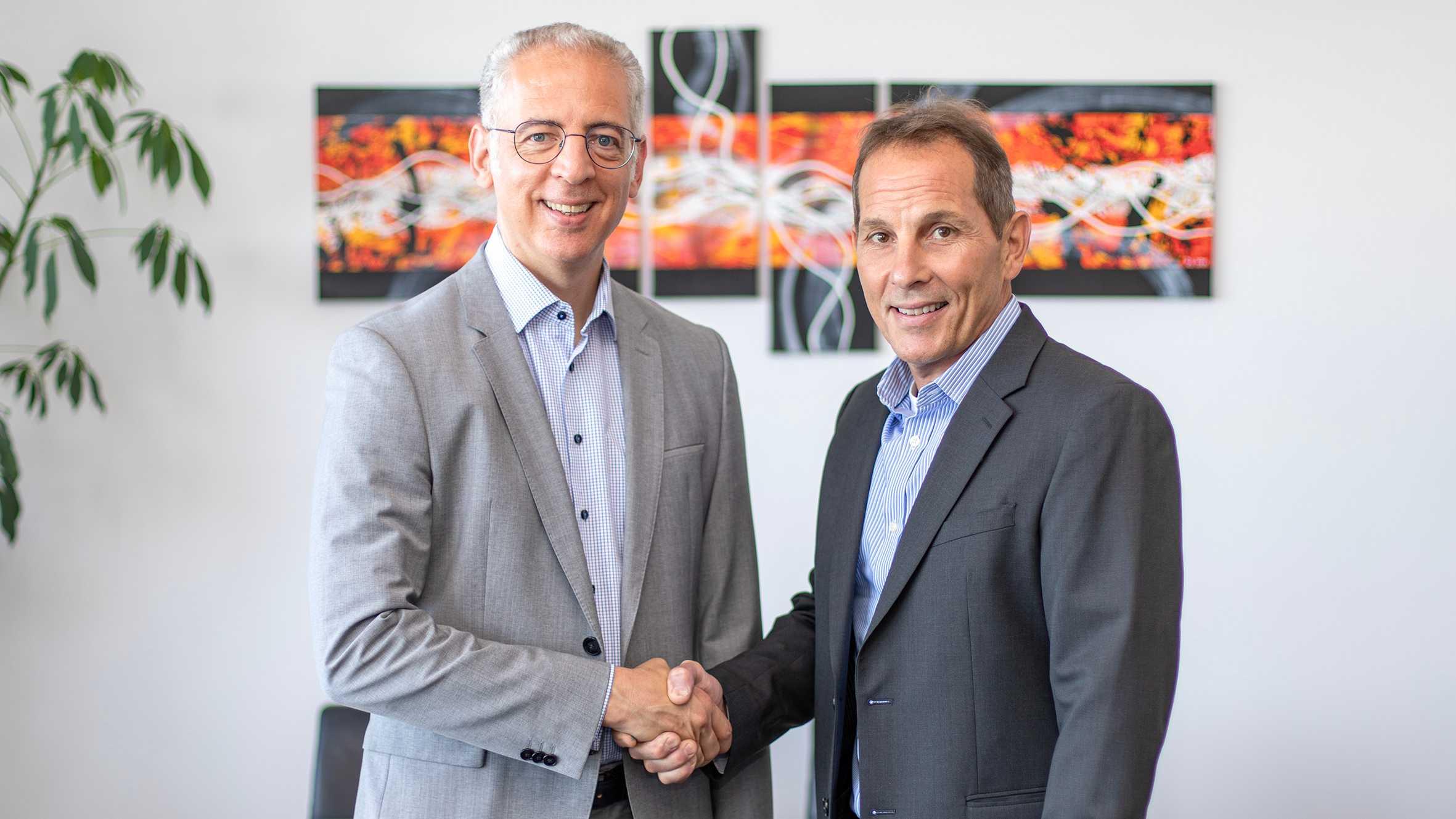 "We are thrilled to have Ken Forlenza join us as the new President of our U.S. site,” says Roland Schreiner (left), President and CEO of Schreiner Group.