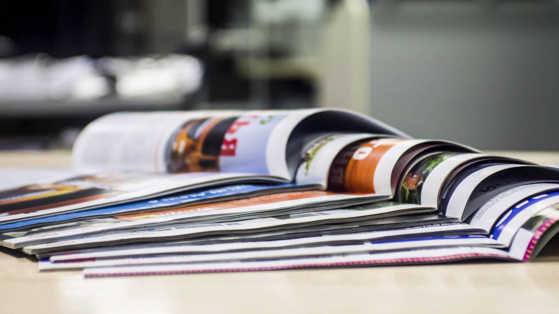 A stack of magazines