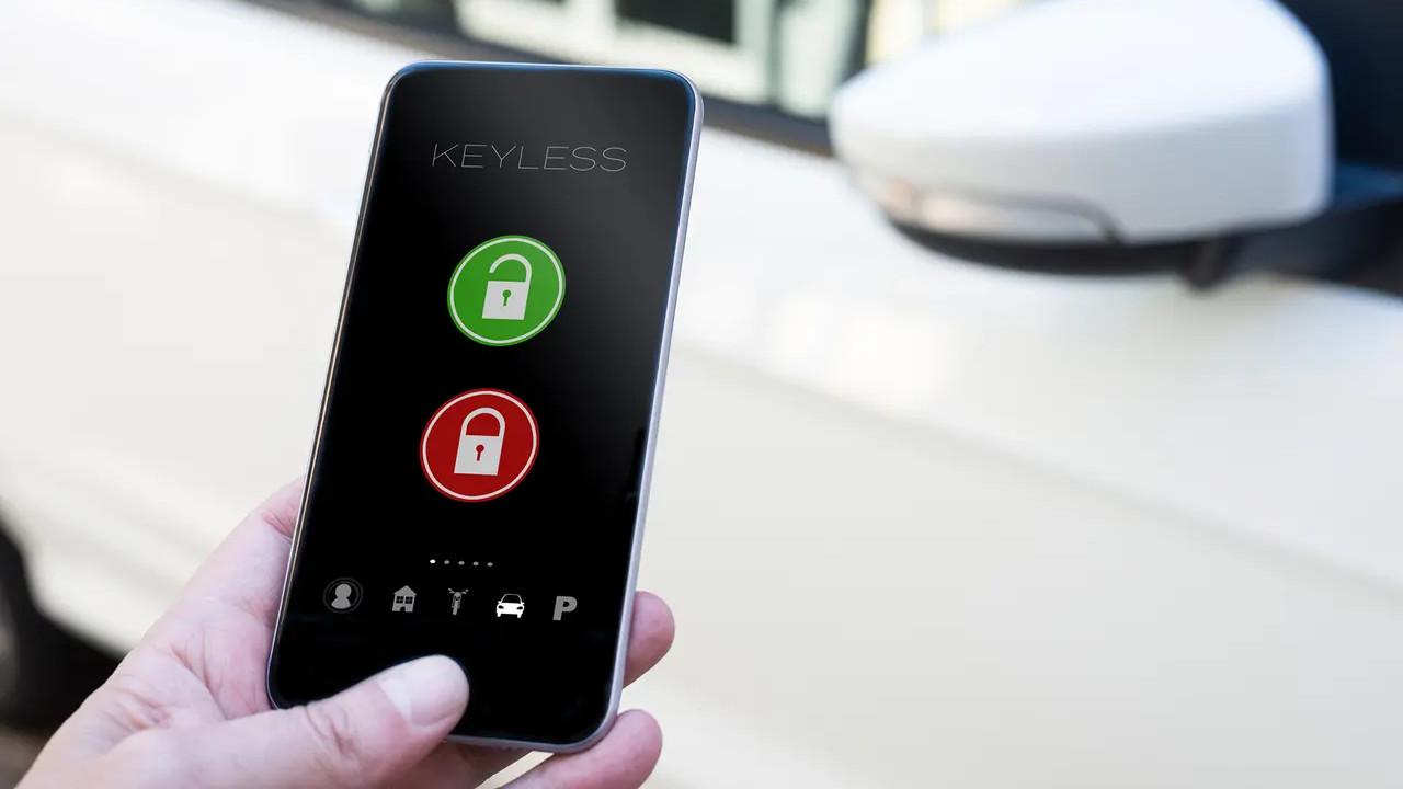 Smart locks on a smartphone screen