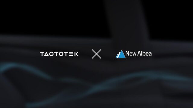 Company logos of TactoTek and New Albea