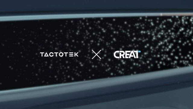 Company logos of TactoTek and CREAT