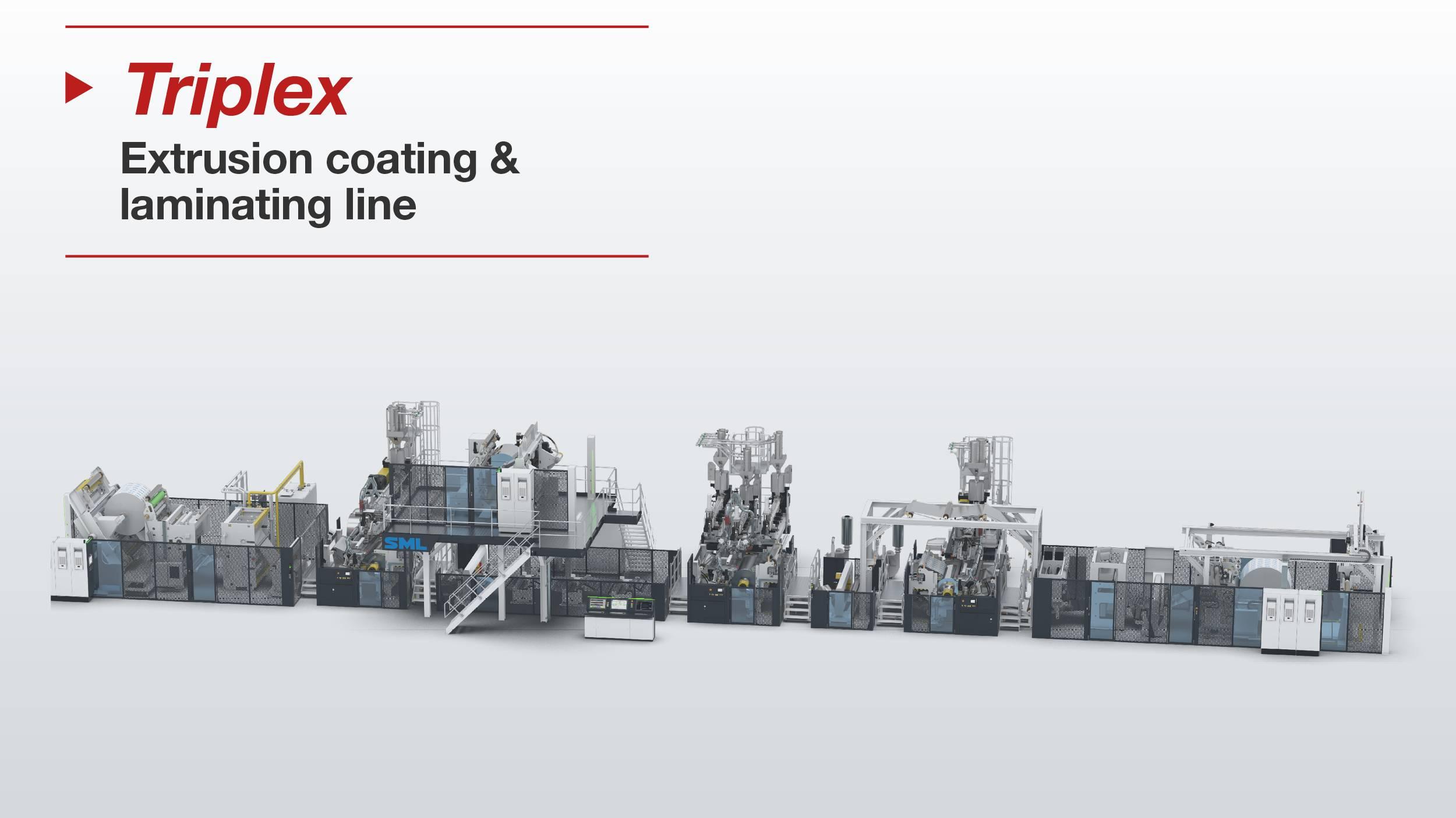 SML's Triplex extrusion coating & laminating line