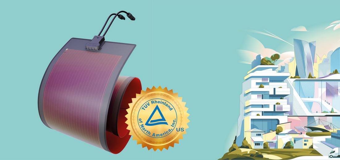 Heliatek and the TÜV Rheinland Logo