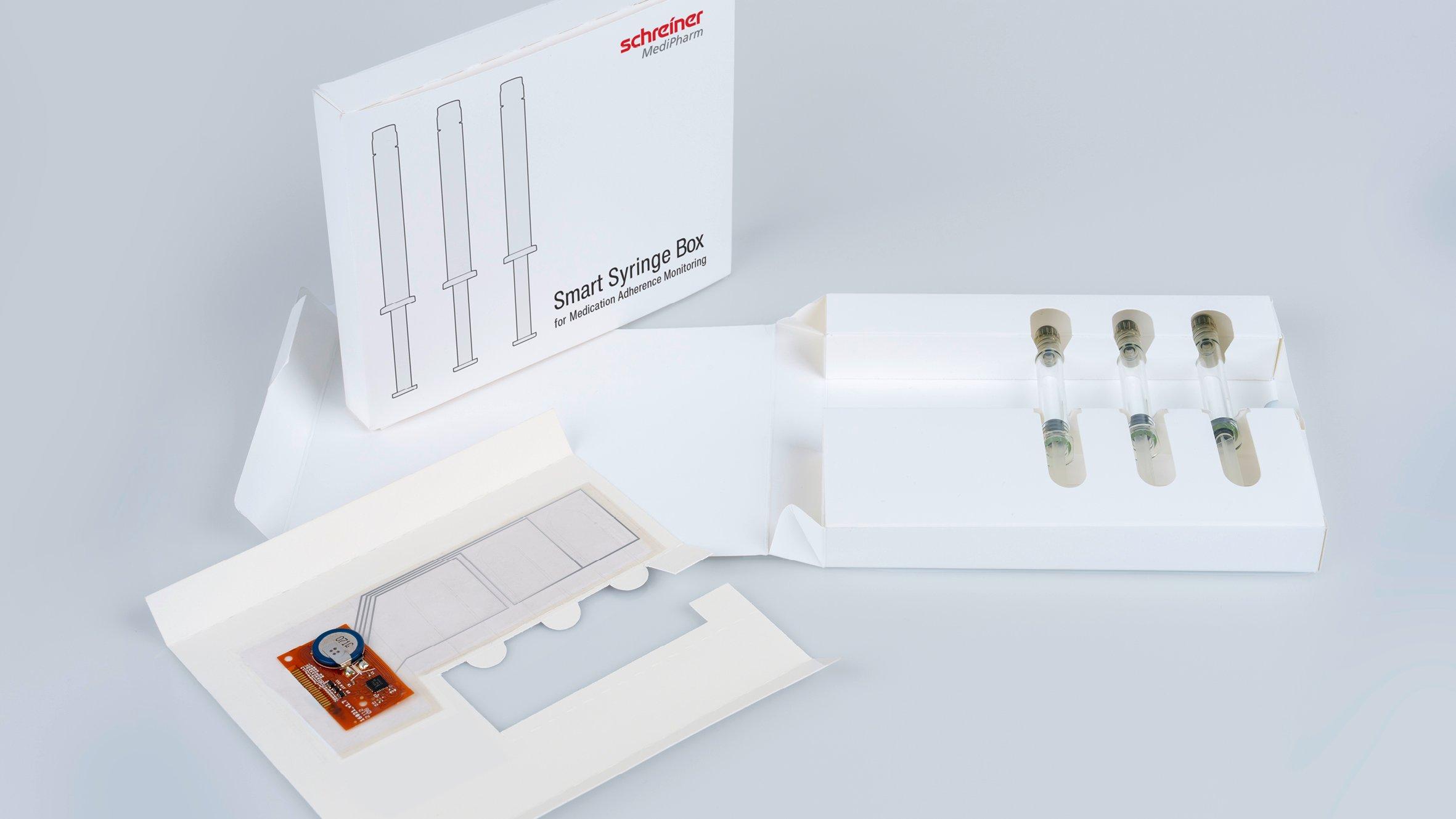 The Smart Syringe Box from Schreiner MediPharm enables digital tracking and temperature monitoring in clinical trials.
