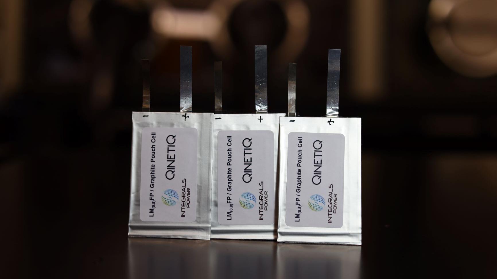 Figure 1 LMFP battery cells assembled by QinetiQ