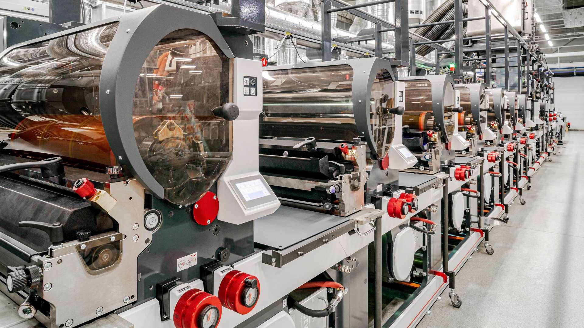 A printing line at Masterpress