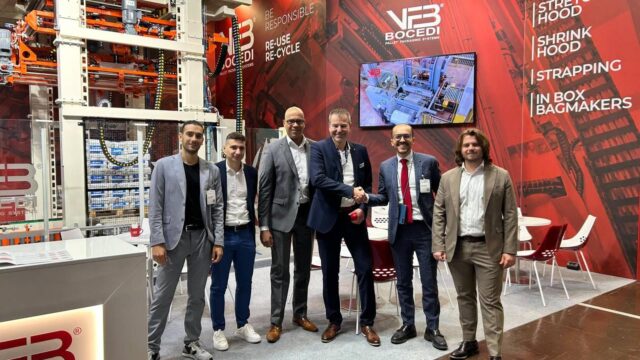 Representatives of both companies celebrating the new partnership