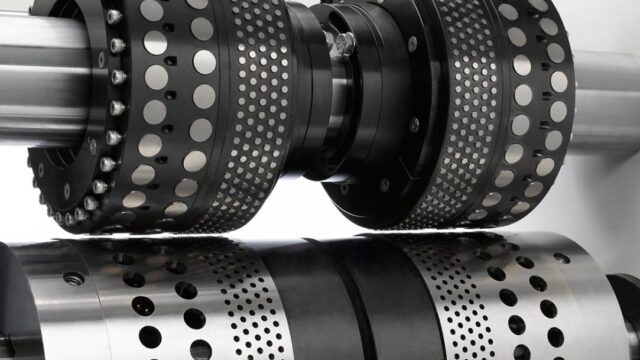 Rotary punching tools for the production of roof sheet protectors
