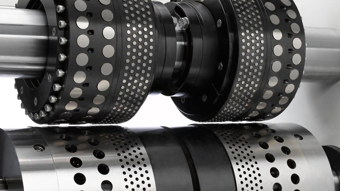 Rotary punching tools for the production of roof sheet protectors