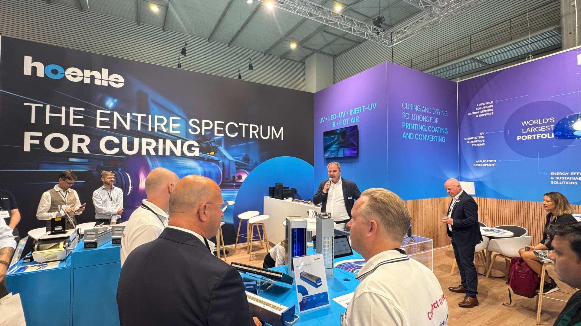 The Hoenle booth at Labelexpo Europe 2025