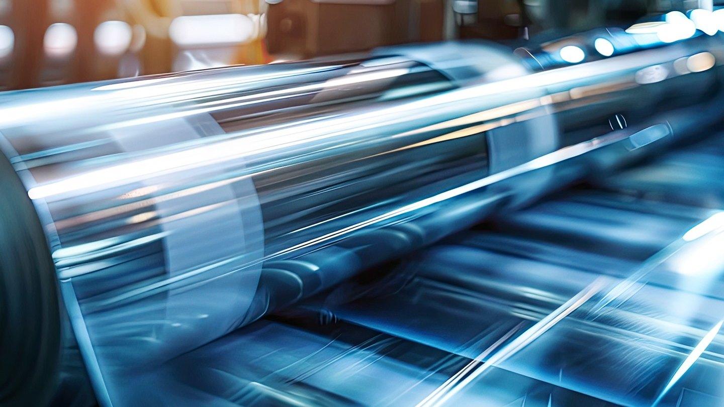 AI image of roll-to-roll processing