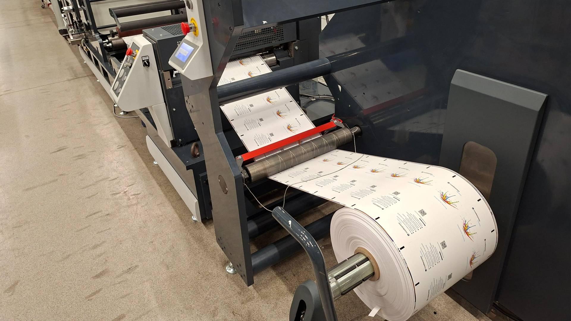 A roll-to-roll converting machine at Masterpress