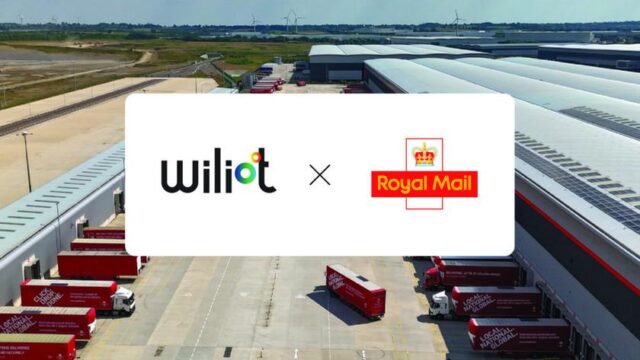 Company logos of Wiliot and Royal Mail