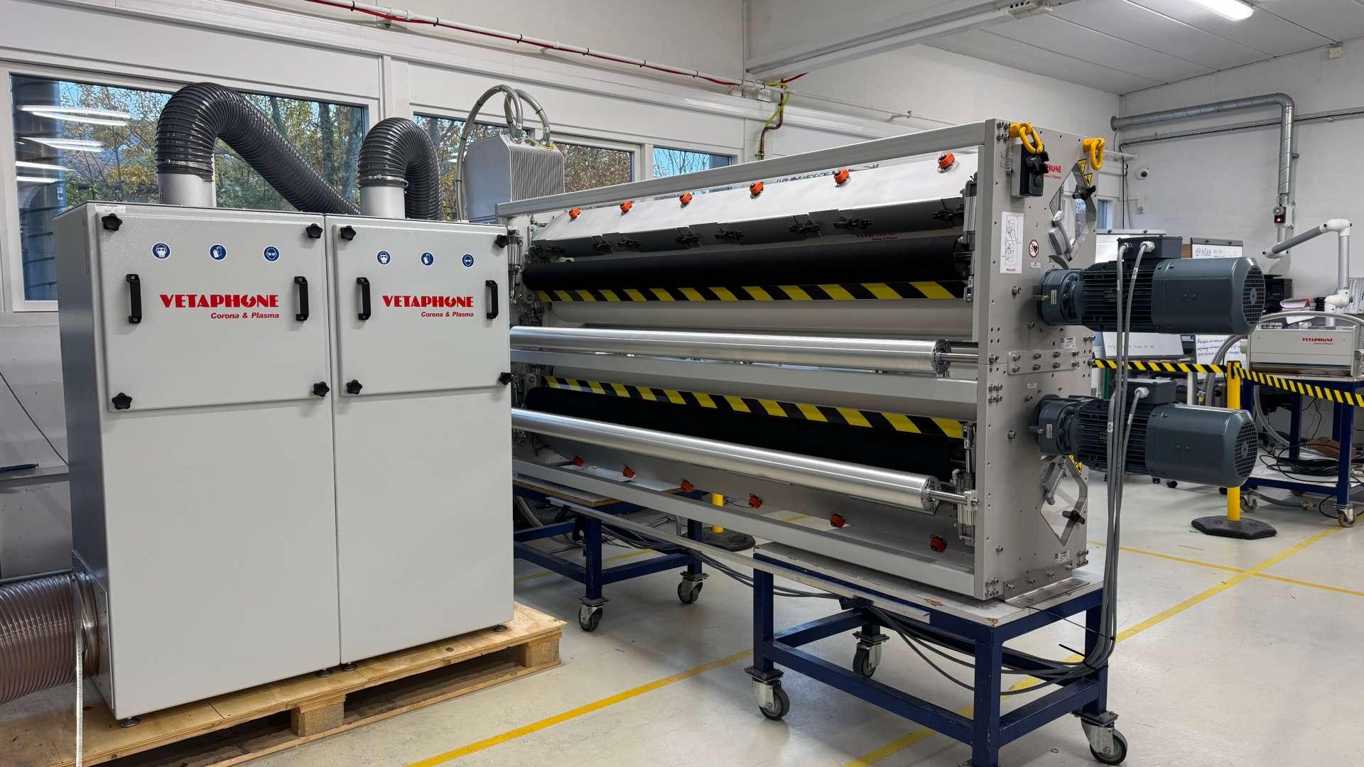 Vetaphone says its 21st century corona technology is the cheaper and greener alternative to flame surface treatment