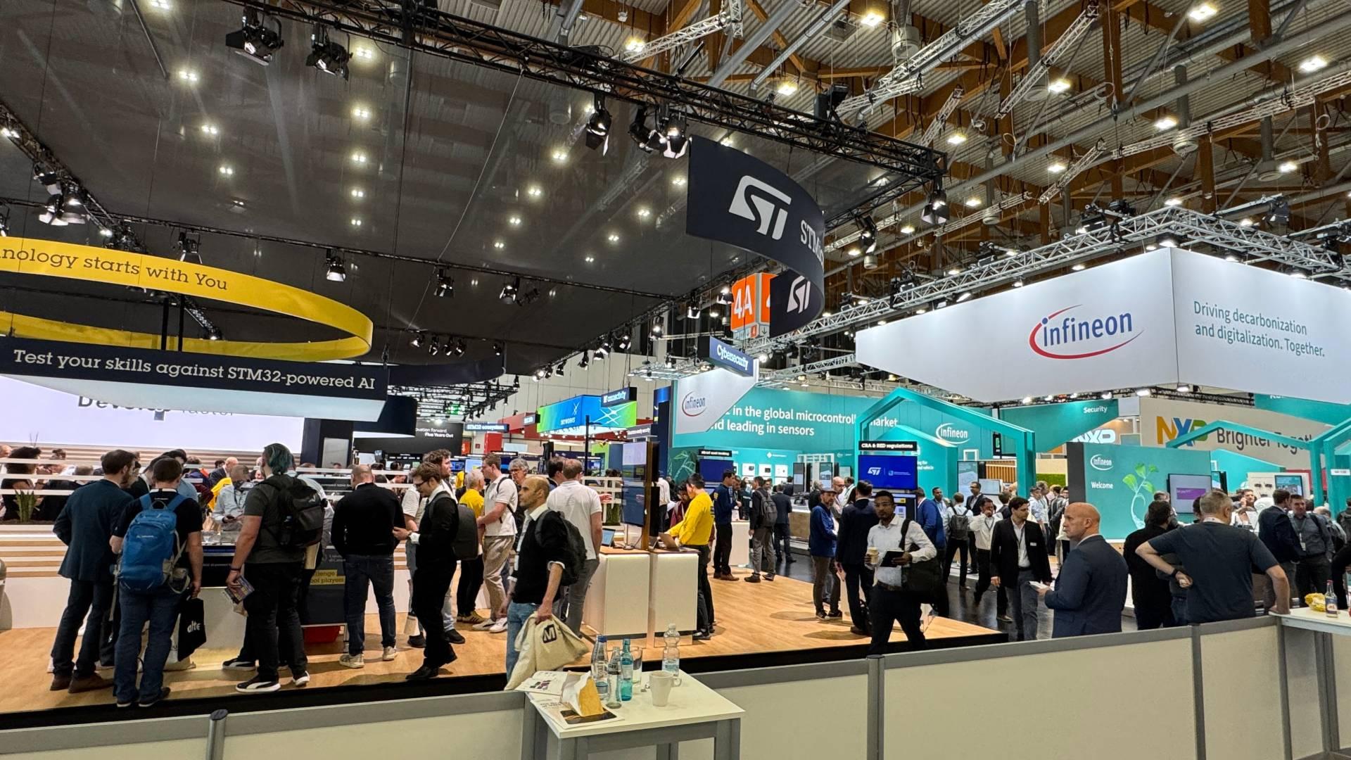 Tradeshow floor at embedded world 2026