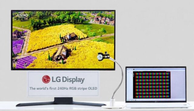 LG Display mass produces world’s first 240Hz RGB Stripe OLED