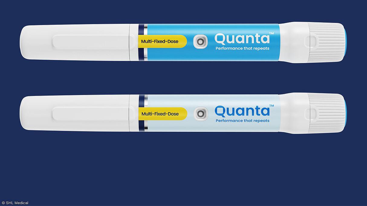 The Quanta Pen from SHL Medical is extended by additional functions for security, connectivity, and user convenience by the functional label specifically developed by Schreiner MediPharm.
