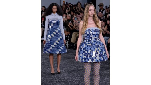 E Ink and ANREALAGE debut colour-changing dresses at Paris Fashion Week