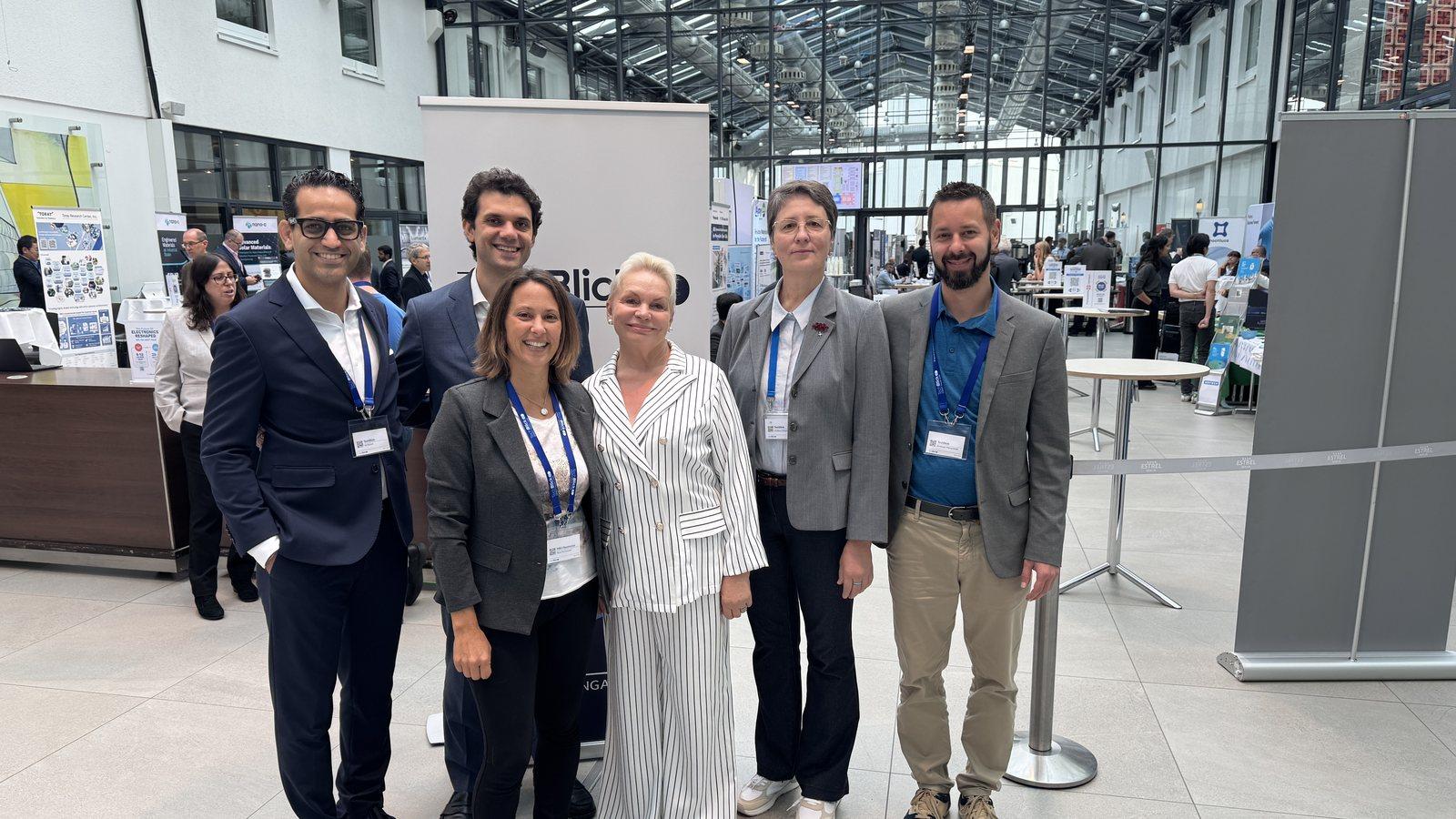 The TechBlick team with Nina Pirchmoser